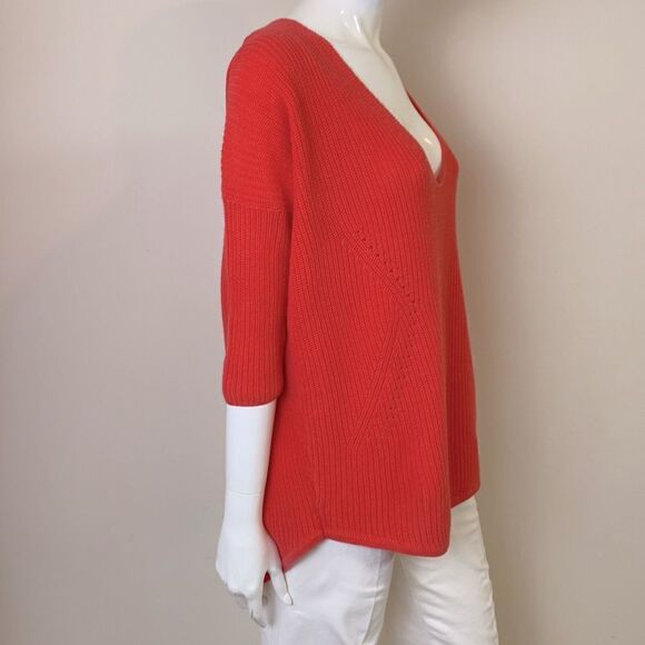 Express Sweater Salmon with Dropped Shoulder Work or Weekend Size Medium - Picture 6 of 9